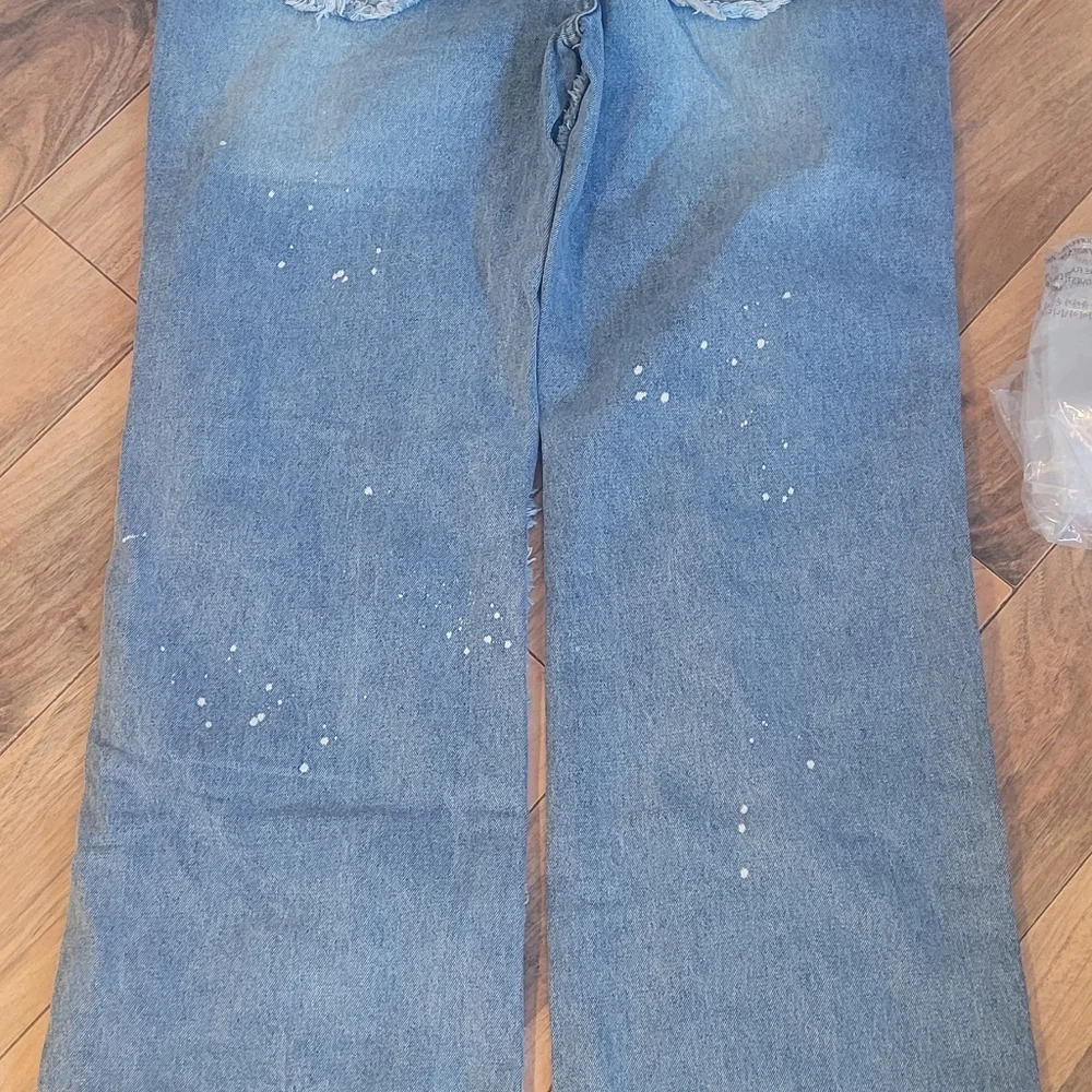 OLI & HALI Heart w/Leopard Trim Cutout Jeans, NIB, Sz S (Jrs 1-5),  🔥HOT ITEM - Picture 11 of 13